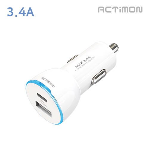 차량용 3.4A  충전기 (C+USB)MON-CC-3.4A-CU